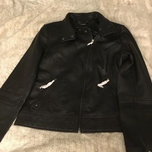 BERNARDO Genuine Leather Moto jacket